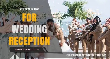 Staying for the Wedding Reception: Your Presence Requested