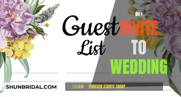 Who to Invite to Your Wedding: A Guide