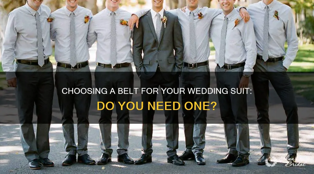do I need a belt with my wedding suit