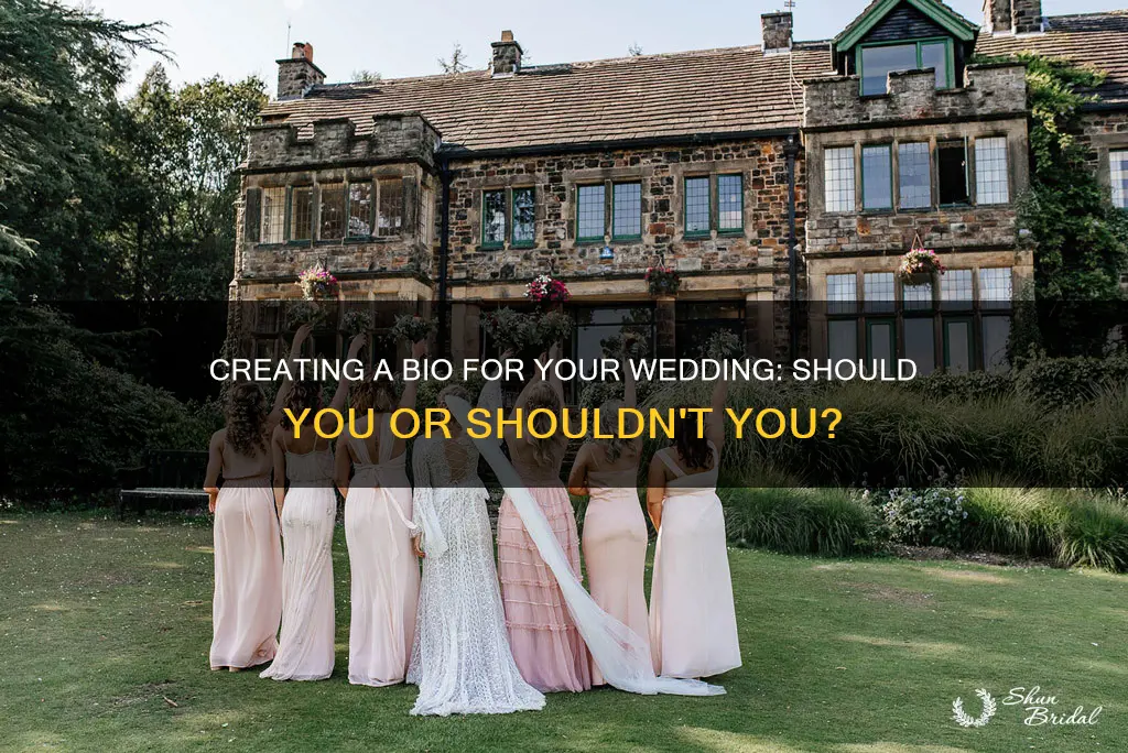 do I need a bio for my wedding ceremony