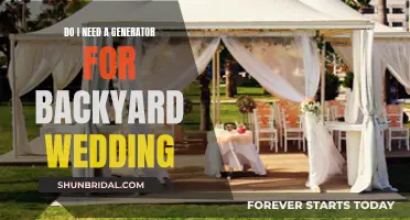 Backyard Wedding Bliss: Do You Need a Generator?