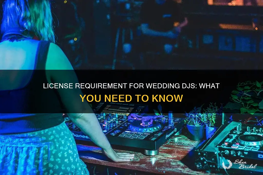 do I need a license to dj a wedding