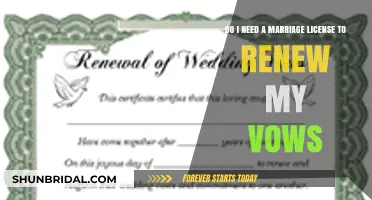 Renewing Vows Without a Marriage License: What You Need to Know