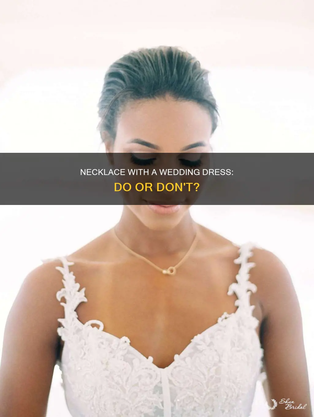 do I need a necklace with my wedding dress