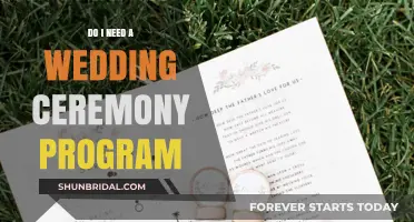Wedding Ceremony Programs: Essential or Optional? A Guide for Couples