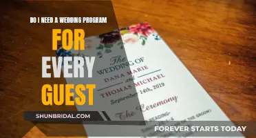 Wedding Programs: One Per Guest or Not?