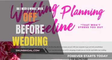 Taking Time Off Before the Wedding: How Much Is Needed?