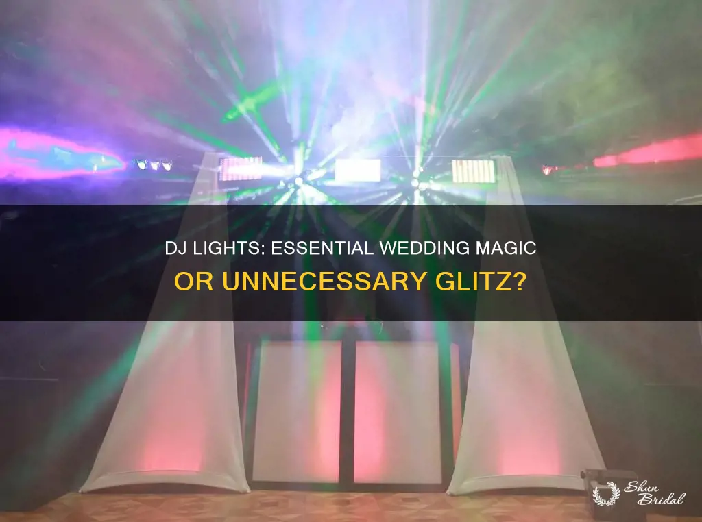 do I need dj lights at my wedding