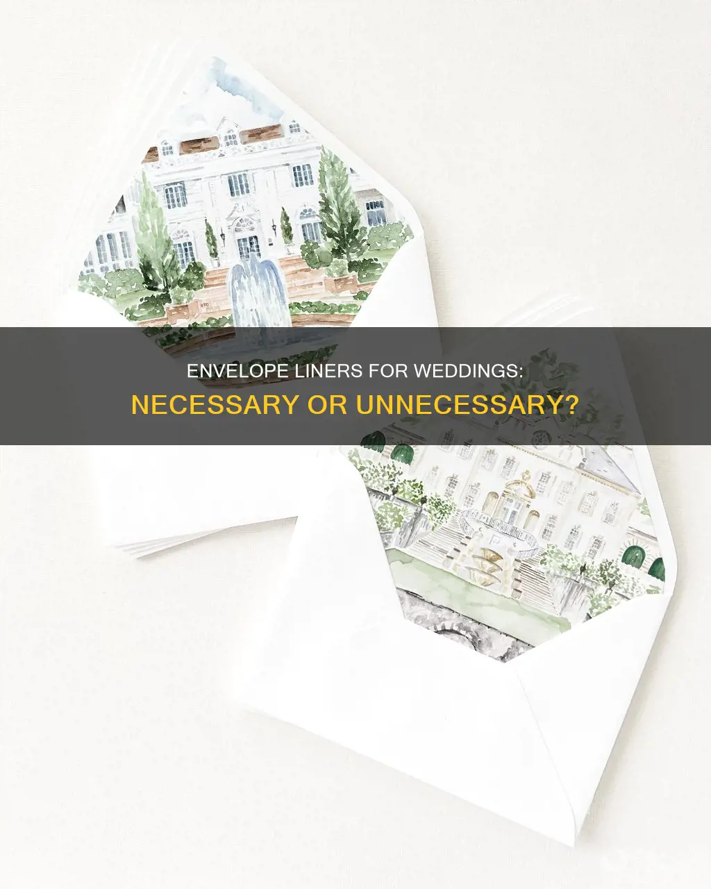 do I need envelope liner wedding
