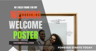 Framing Your Wedding Welcome Poster: Do You Need One?