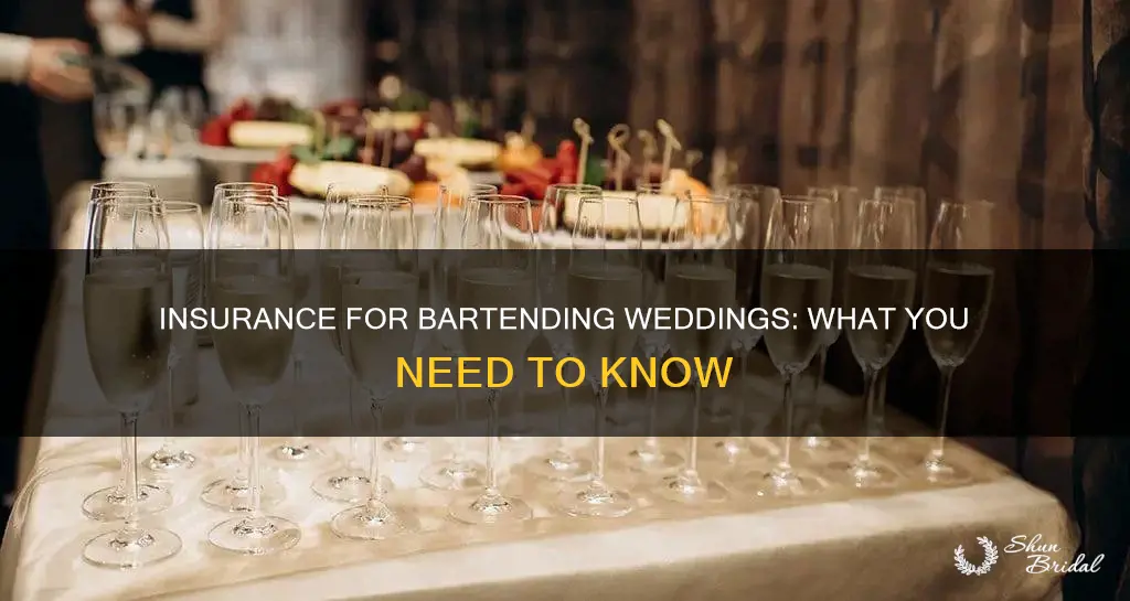 do I need insurance to bartend a wedding