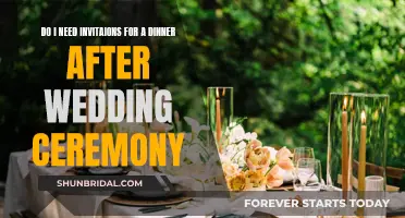 Dinner After Wedding: Invitations or Not?