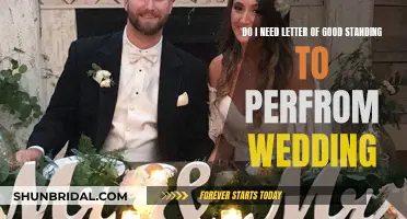 Good Standing Letter Needed for Wedding Officiation?