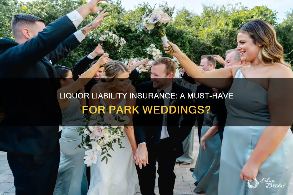 do I need liquor liability insurance for park wedding