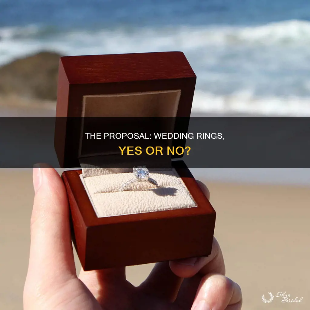 do I need the wedding rings for a proposal