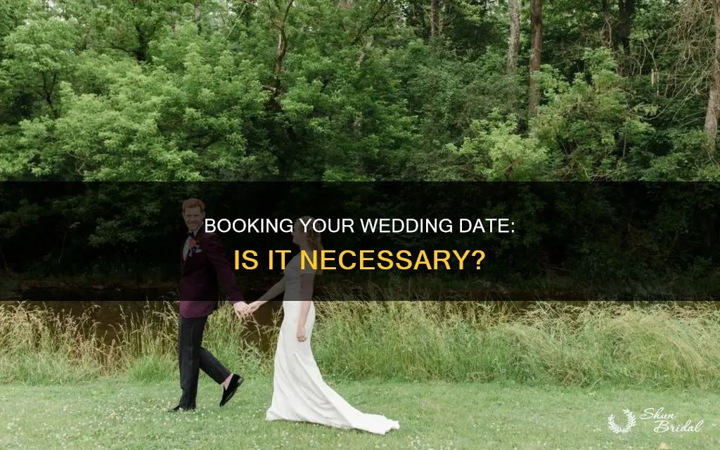 do I need to book a date for my wedding