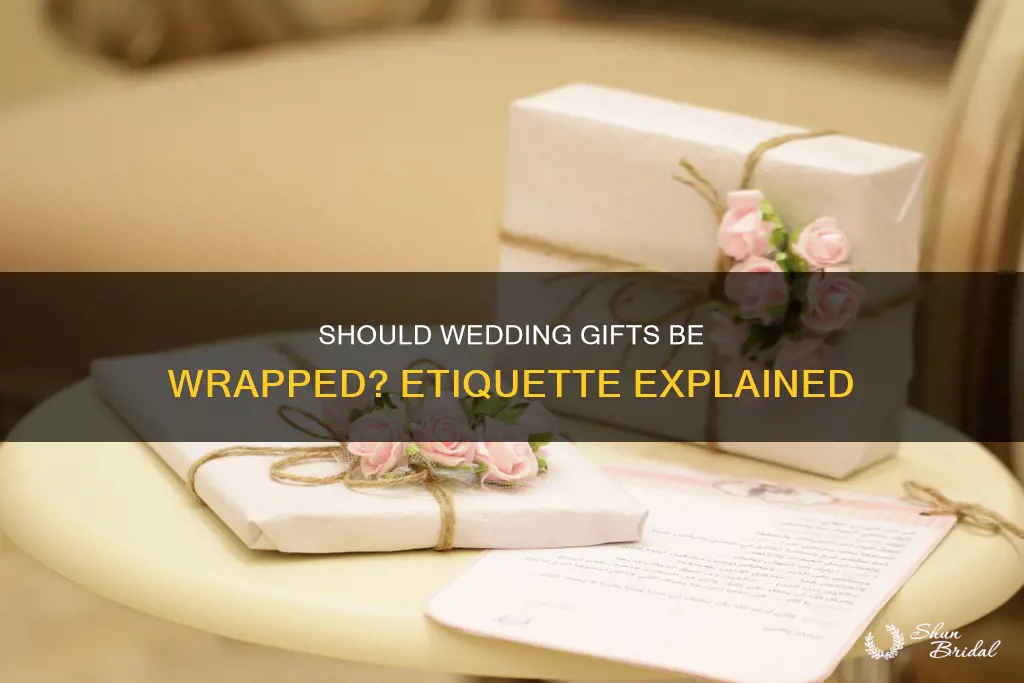 do I need to have a wedding present gift wrapped