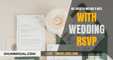 Wedding RSVP Etiquette: To Note or Not?