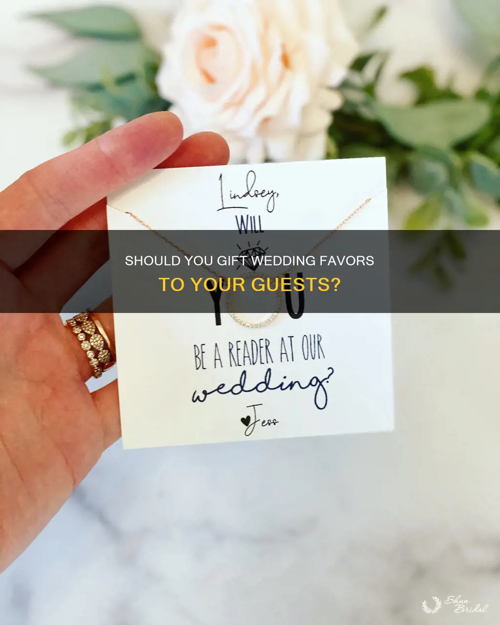 do I need to order wedding gifts for my readers