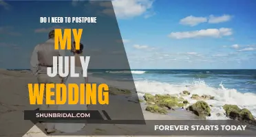 Should I Postpone My July Wedding?