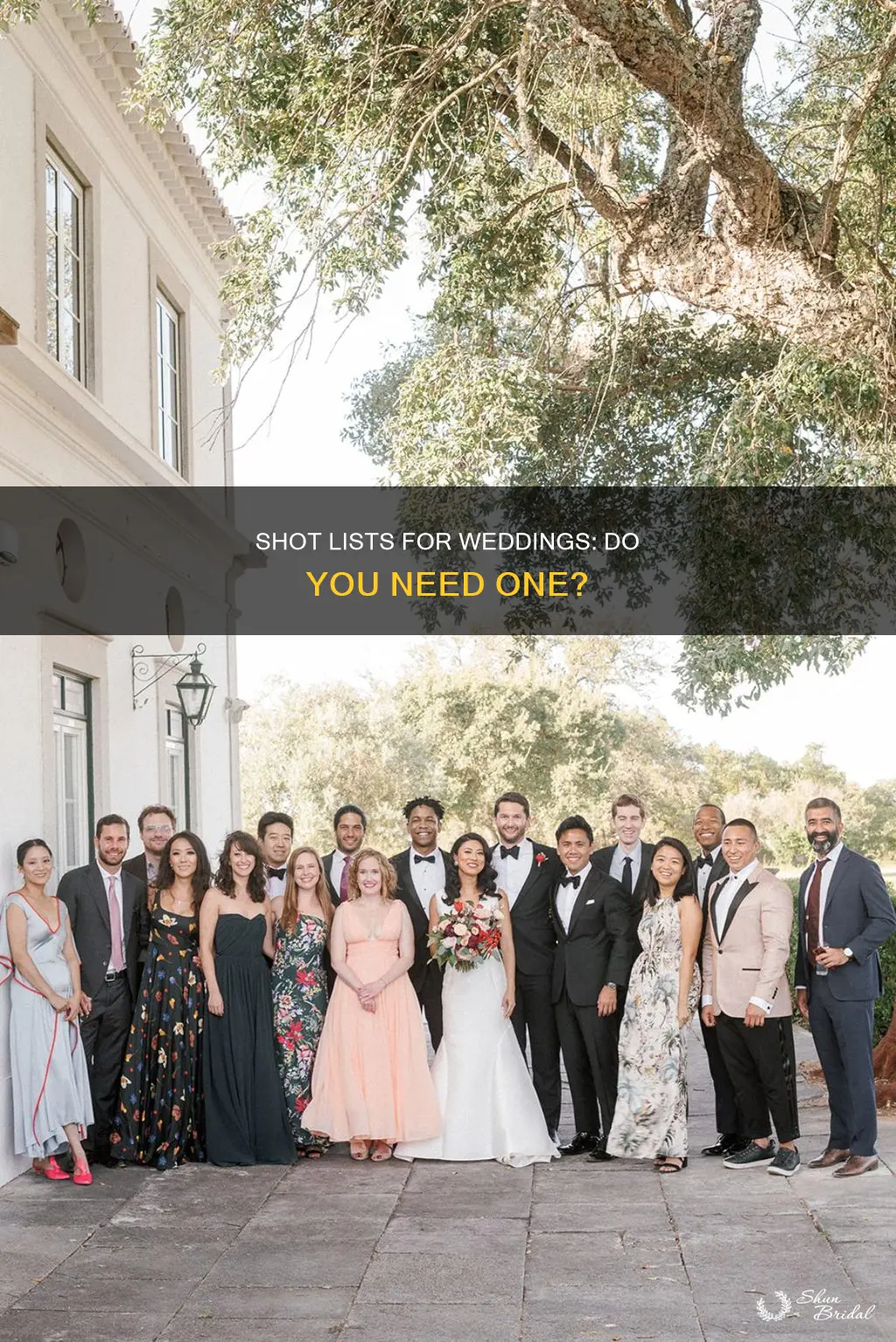 do I need to provide a shot list wedding