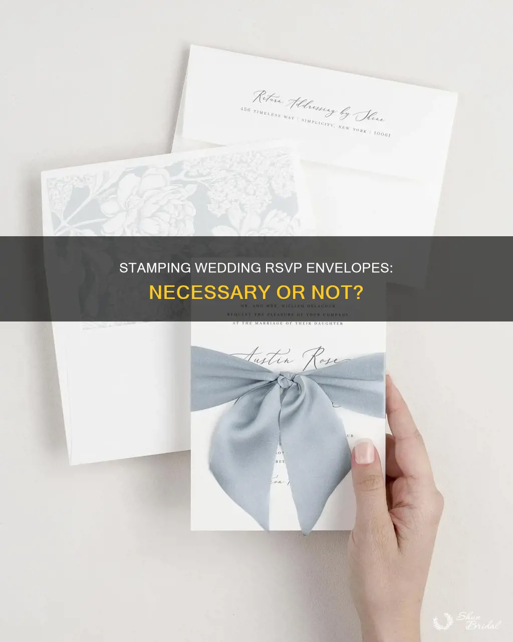 do I need to put stamps on wedding rsvp envelopes