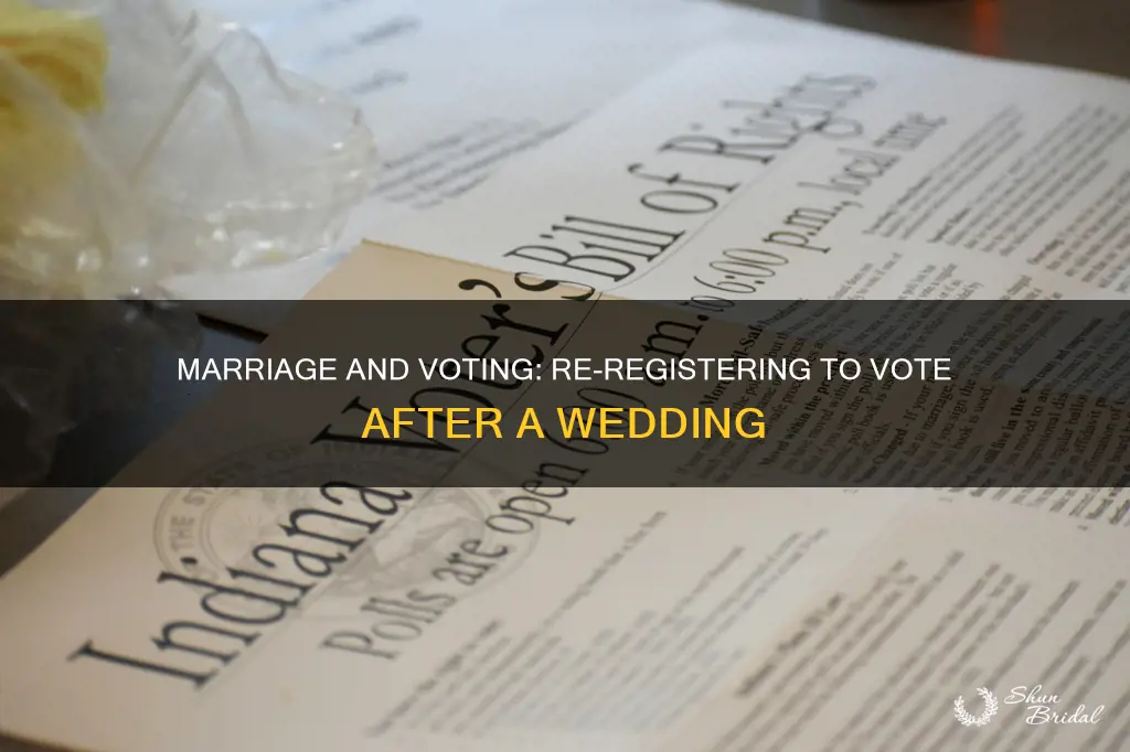 do I need to reregister to vote after wedding
