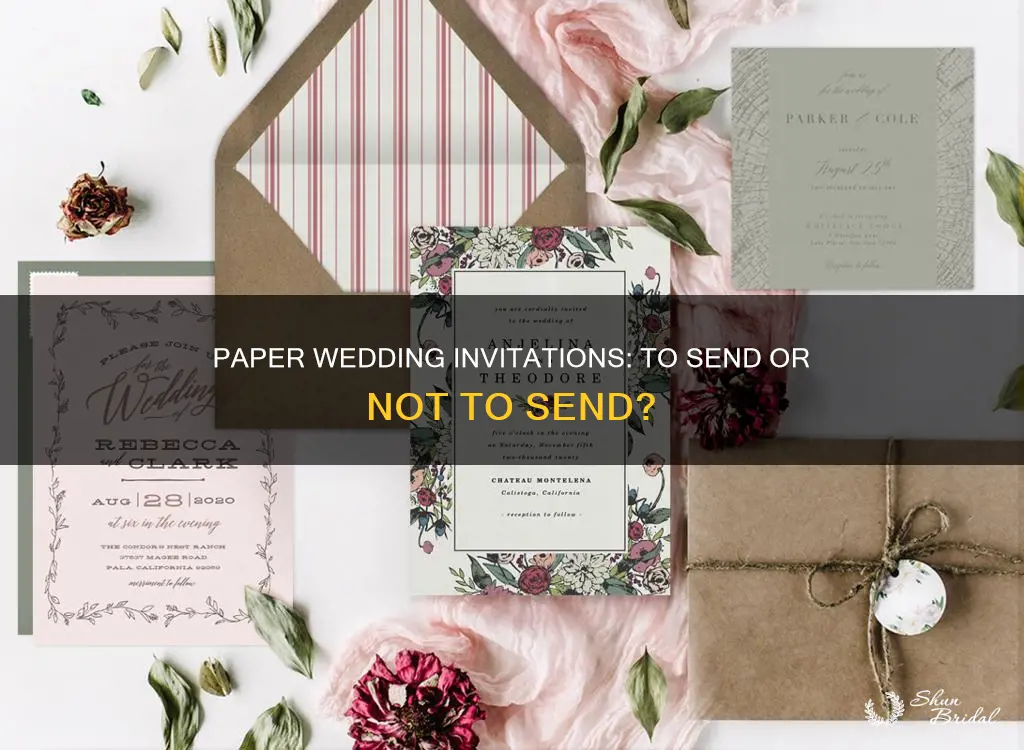 do I need to send paper wedding invitations