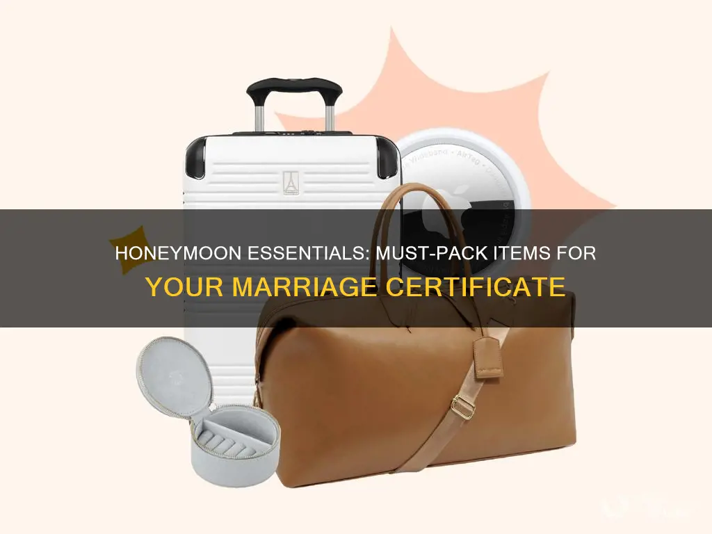 do I need to take my marriage certificate on honeymoon