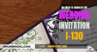 Translating Wedding Invites: I-130, To Translate or Not?