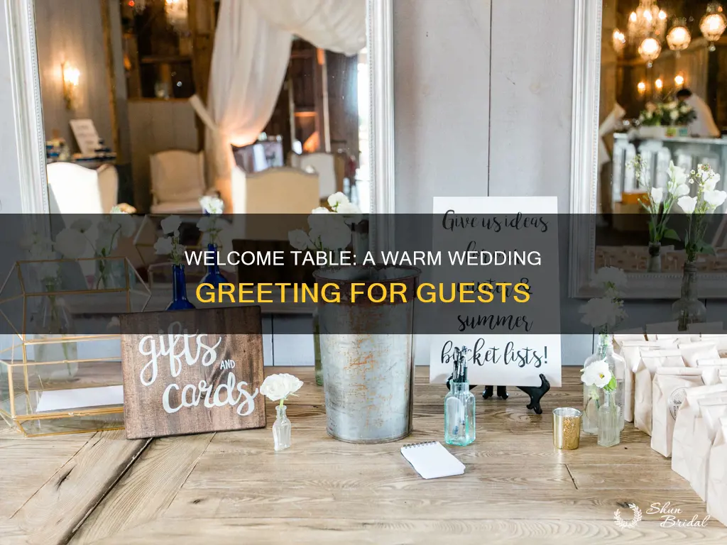 do I need wedding welcome table