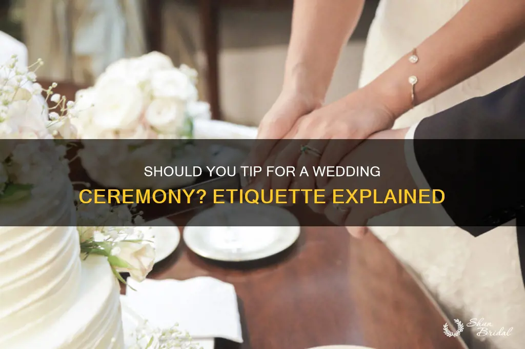do I pay a tip for wedding ceremony