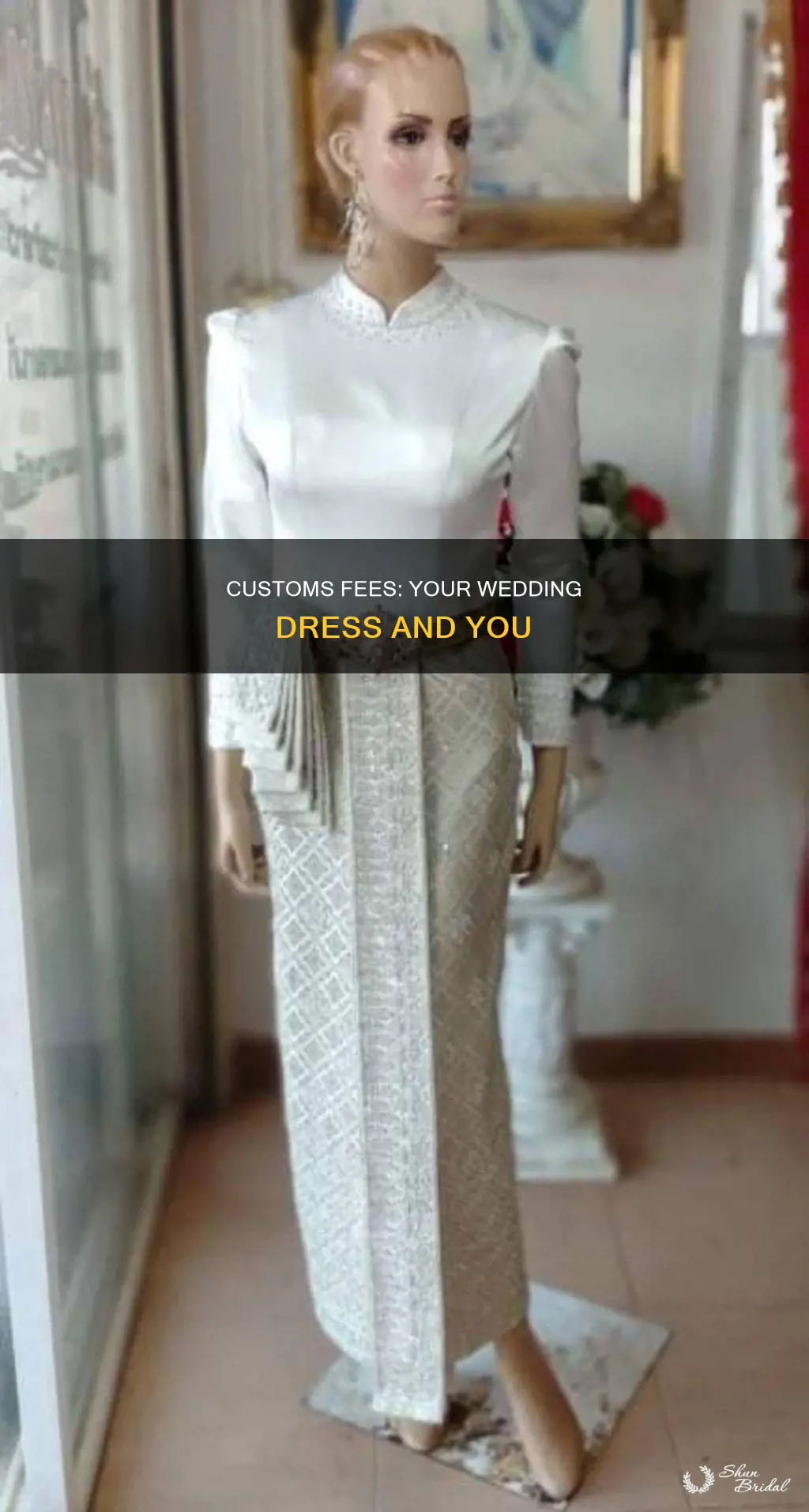 do I pay fees for bringing wedding dress from us