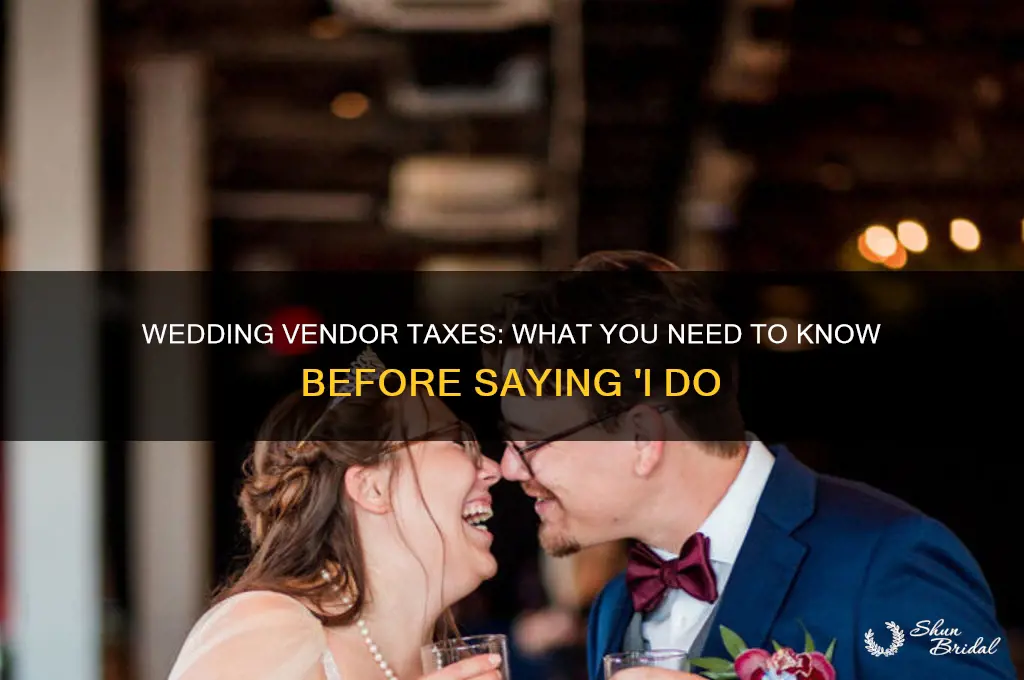 do I pay tax for wedding ceremony vendor