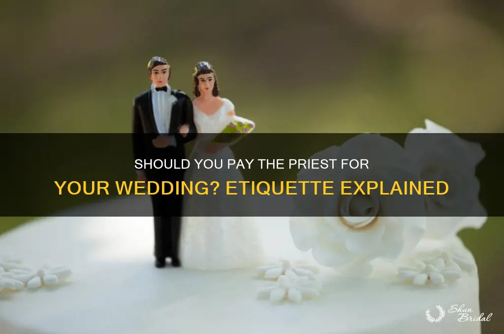 do I pay the priest for my wedding