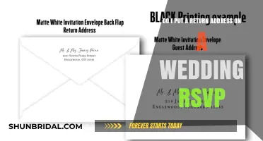 Addressing Wedding RSVPs: Return Address Etiquette