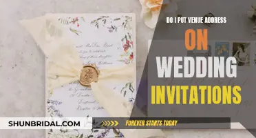 Wedding Invitation Etiquette: Venue Address Inclusion