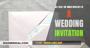 Sealing the Deal: Inner Envelope Etiquette for Wedding Invites