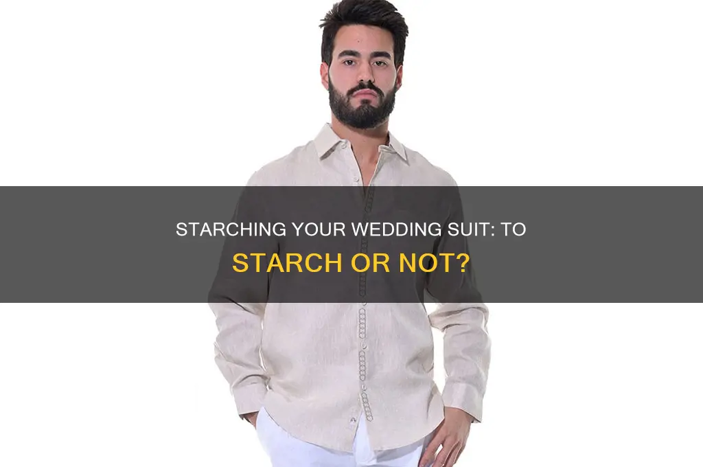 do I starch my wedding suit