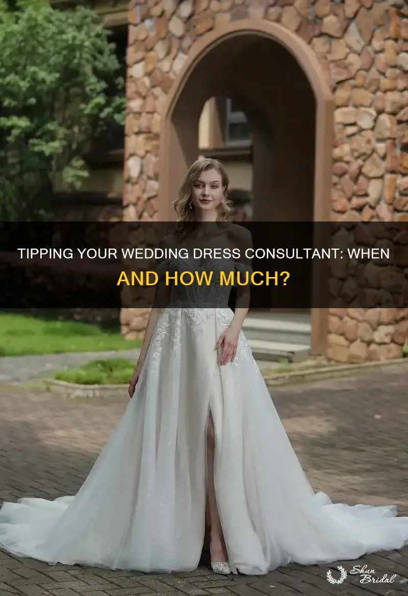 do I tip my wedding dress consultant