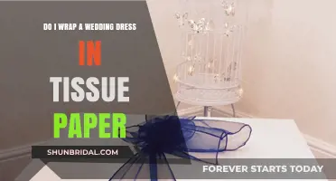 How to Pack Your Wedding Dress: Tissue Paper Tips
