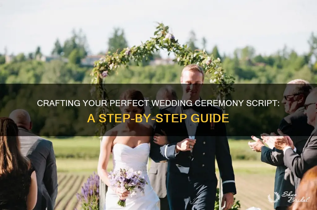 do I write a script for wedding ceremony