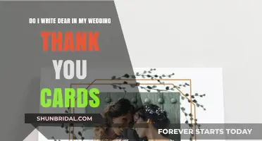 Dear or Not? Crafting Perfect Wedding Thank You Card Greetings