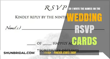 Should You Write Guest Names on Wedding RSVP Cards? A Guide