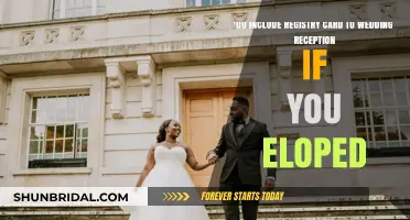 Registry Cards at Your Reception Post-Elope: Etiquette Explained