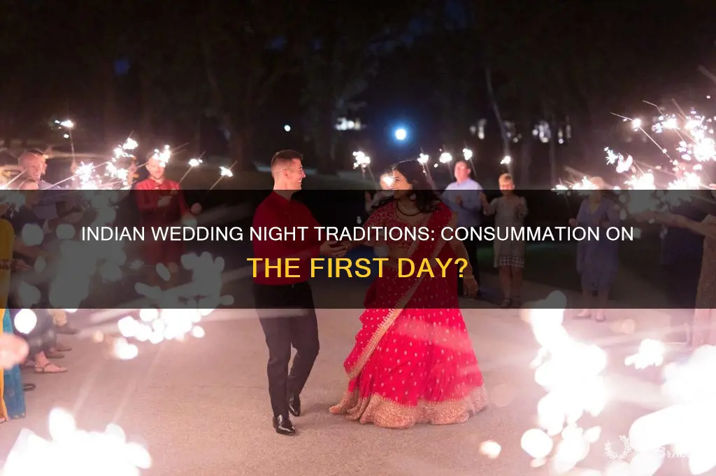 do indian couples consummate on ur wedding day