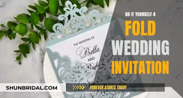 Crafting Your Own 4-Fold Wedding Invitation