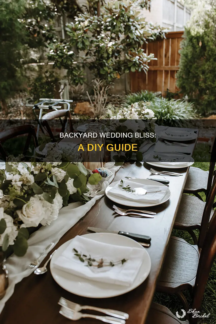 do it yourself backyard wedding