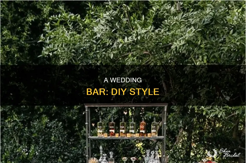 do it yourself bar for a wedding