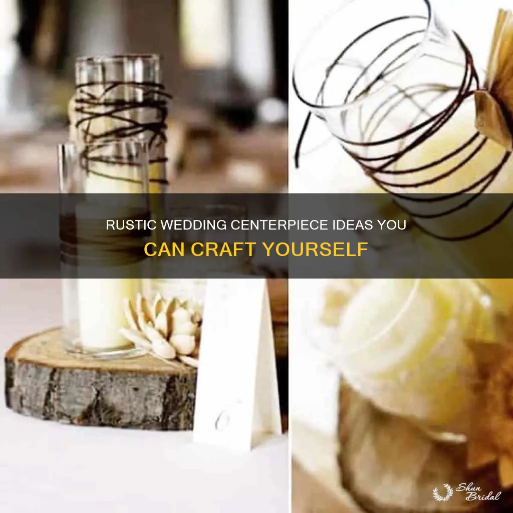 do it yourself centerpiece ideas for rustic wedding receptions